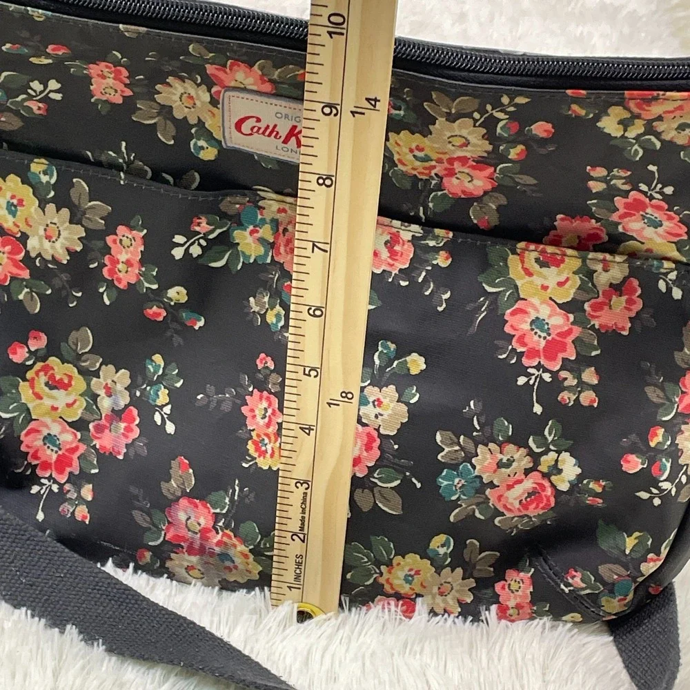 Cath Kidston Floral Crossbody Bag PVC Coated Cotton Adjustable Strap Messenger‎